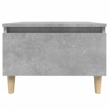 Mese laterale, 2 buc., gri beton, 50x46x35 cm, lemn compozit - Img 6