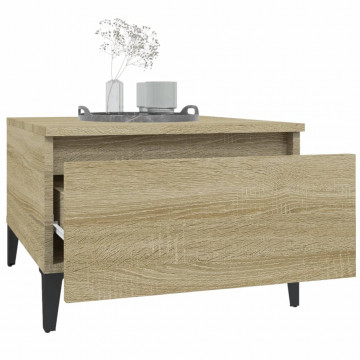 Mese laterale 2 buc. stejar sonoma 50x46x35 cm lemn compozit - Img 8