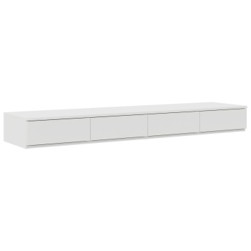 Noptieră Alb MDF 140 x 36.5 x 16.5 cm Noptieră Rectangulară - Img 2