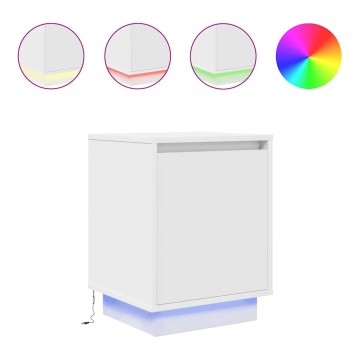 Noptiera cu lumini LED alb 38x34x50 cm - Img 2