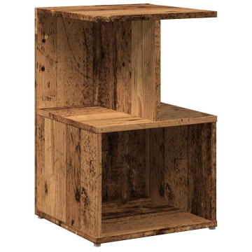 Noptiera din lemn vechi 35x35x55 cm lemn prelucrat - Img 2