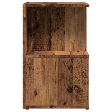 Noptiera din lemn vechi 35x35x55 cm lemn prelucrat - Img 5