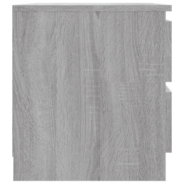 Noptieră, sonoma gri, 50x39x43,5 cm, lemn prelucrat - Img 4