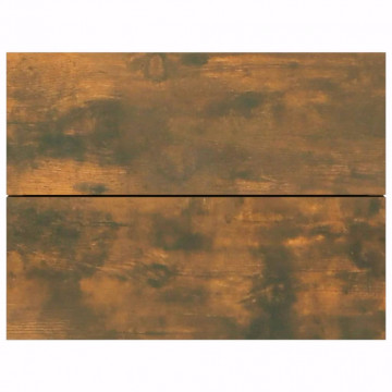 Noptieră, stejar fumuriu, 40x30x30 cm, lemn prelucrat - Img 8