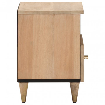 Noptiere, 2 buc., 40x33x46 cm, lemn masiv de acacia - Img 8