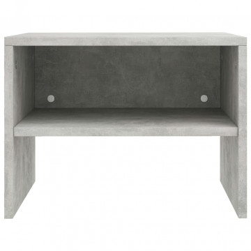 Noptiere, 2 buc., gri beton, 40 x 30 x 30 cm, PAL - Img 6