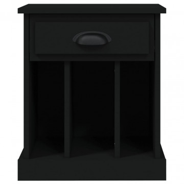 Noptiere, 2 buc., negru, 40x35x50 cm - Img 7