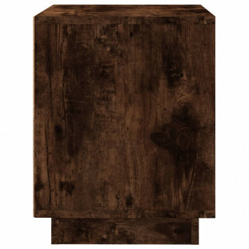 Noptiere, 2 buc., stejar afumat, 44x35x45 cm, lemn prelucrat - Img 7