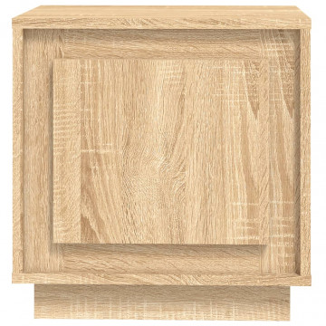 Noptiere, 2 buc., stejar sonoma, 44x35x45 cm, lemn prelucrat - Img 6