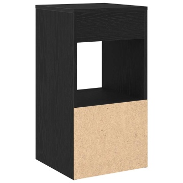 Noptiere cu sertar 2 buc stejar negru 35x34x66,5 cm - Img 7