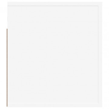Noptiere de perete, 2 buc., alb, 50x36x40 cm - Img 6