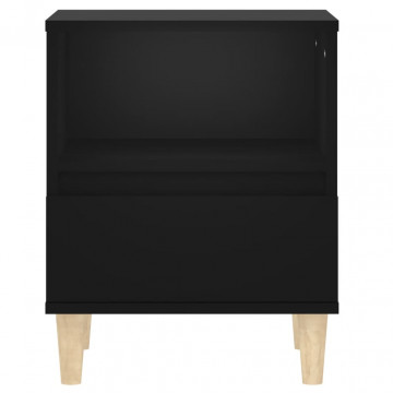 Noptiere, negru, 40x35x50 cm - Img 5