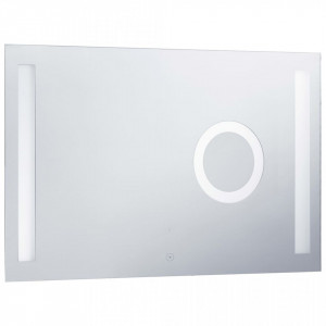 Oglindă cu LED de perete de baie cu senzor tactil, 100 x 60 cm - Img 4