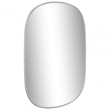 Oglindă de perete, argintiu, 60x40 cm - Img 3