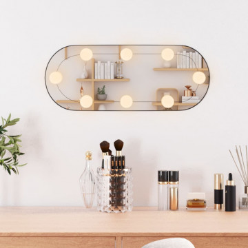 Oglindă de perete cu lumini LED 25x60 cm oval sticlă - Img 3