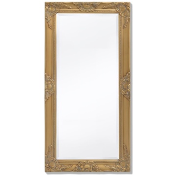 Oglindă de perete în stil baroc, 100 x 50 cm, auriu - Img 1