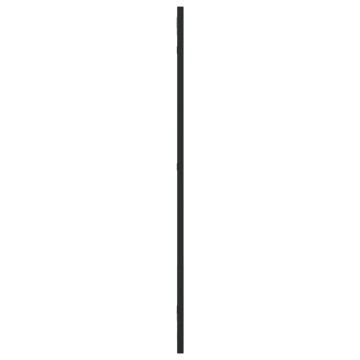 Oglindă de perete, negru, 30x80 cm, dreptunghiulară, fier - Img 4