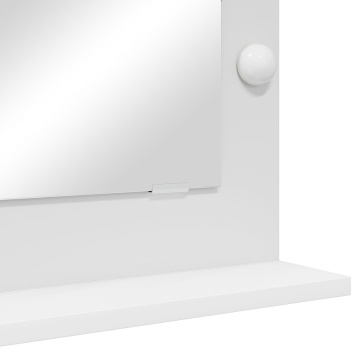 Oglindă de toaleta cu lumini LED Alb 70x50x18 cm - Img 4