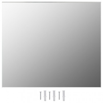 Oglindă fără ramă, 80x60 cm, sticlă - Img 1