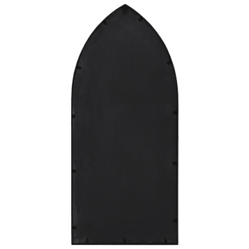 Oglindă,negru, 100x45 cm,fier, pentru utilizare în interior - Img 4