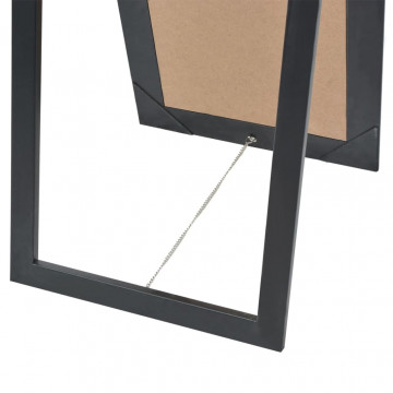 Oglindă verticală în stil baroc 160 x 40 cm negru - Img 6