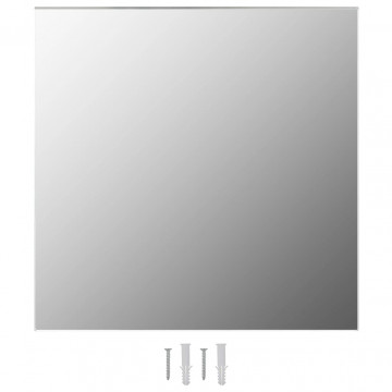 Oglinzi de perete, 2 buc., 50 x 50 cm, sticlă, pătrat - Img 2