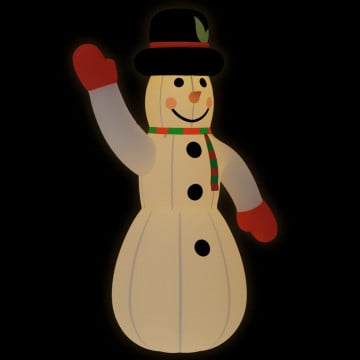 Om de zăpadă gonflabil cu LED-uri, 620 cm - Img 2