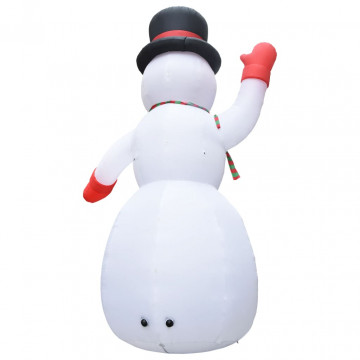 Om de zăpadă gonflabil pentru Crăciun cu LED, IP44, 600 cm, XXL - Img 4