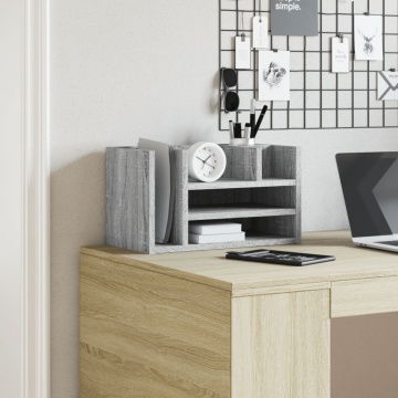 Organizator birou, gri sonoma, 44,5x24x25 cm lemn prelucrat - Img 3