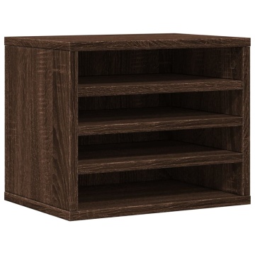 Organizator birou, stejar maro, 36x26x29,5 cm lemn prelucrat - Img 2