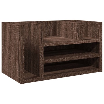 Organizator birou, stejar maro, 44,5x24x25 cm lemn prelucrat - Img 2