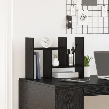 Organizator birou Stejar negru 50x15.5x35.5 cm lemn industrializat - Img 3