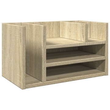 Organizator birou, stejar sonoma, 44,5x24x25 cm lemn prelucrat - Img 2