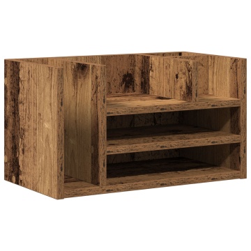 Organizator birou Stejar Vechi 44.5x24x25 cm Lemn Ingineresc - Img 2