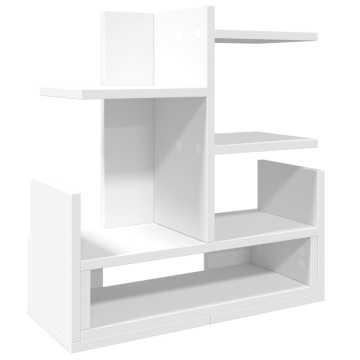 Organizator de birou, alb, 49x20x52,5 cm, lemn prelucrat - Img 2