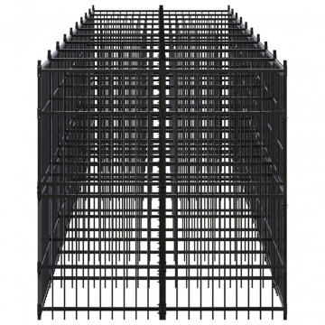 Padoc pentru câini de exterior, 16,59 m², oțel - Img 3