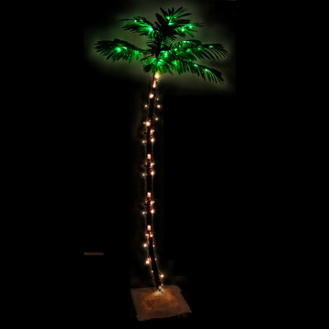 Palmier cu LED, 96 LED-uri alb calde, 180 cm - Img 3