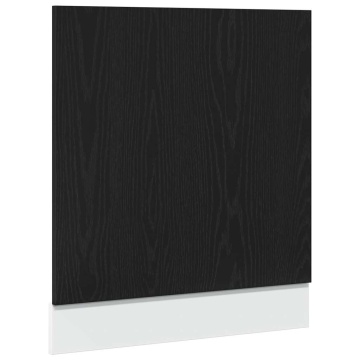 Panou mașină spălat vase, stejar negru, 60x1,5x67 cm - Img 2