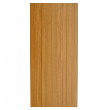 Panouri acoperiș, 36 buc., natural, 100x45 cm, oțel galvanizat - Img 2
