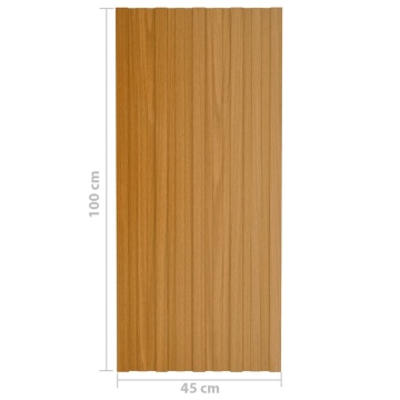 Panouri acoperiș, 36 buc., natural, 100x45 cm, oțel galvanizat - Img 6