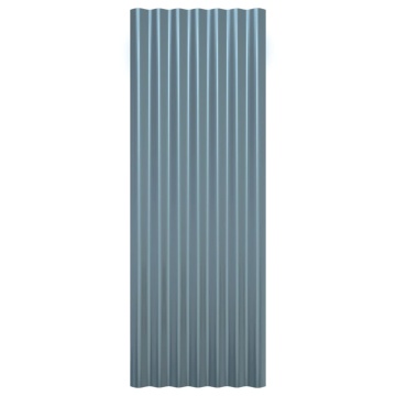 Panouri de acoperiș, 12 buc., oțel vopsit, gri, 100x36 cm - Img 4
