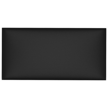 Panouri de perete 12 buc. negru 60x30 cm piele eco 2,16 m² - Img 3