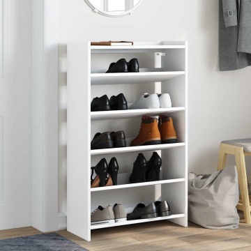 Pantofar, alb, 60x25x100 cm, lemn prelucrat - Img 3