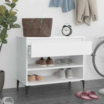 Pantofar, alb, 70x36x60 cm, lemn prelucrat - Img 3
