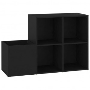 Pantofar de hol, negru, 105x35,5x70 cm, PAL - Img 2
