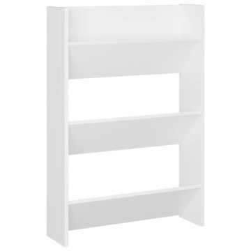 Pantofar de perete, alb, 60x18x90 cm, PAL - Img 2