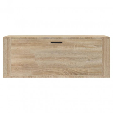 Pantofar de perete, stejar sonoma, 100x35x38 cm lemn prelucrat - Img 8