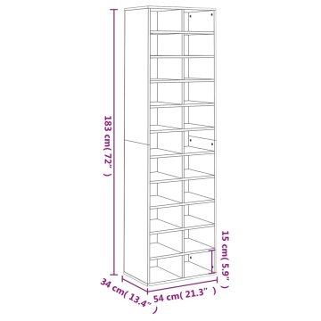 Pantofar, gri beton, 54x34x183 cm, PAL - Img 6