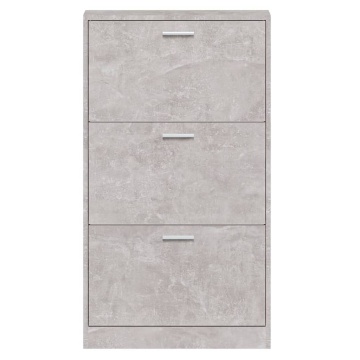Pantofar, gri beton, 59x17x108 cm, lemn compozit - Img 5