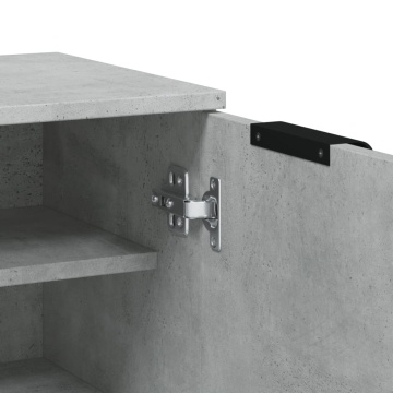 Pantofar, gri beton, 59x35x100 cm, lemn compozit - Img 7